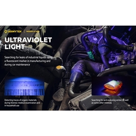 Armytek Wizard C2 WUV Multilight, Vit & UV-ljus